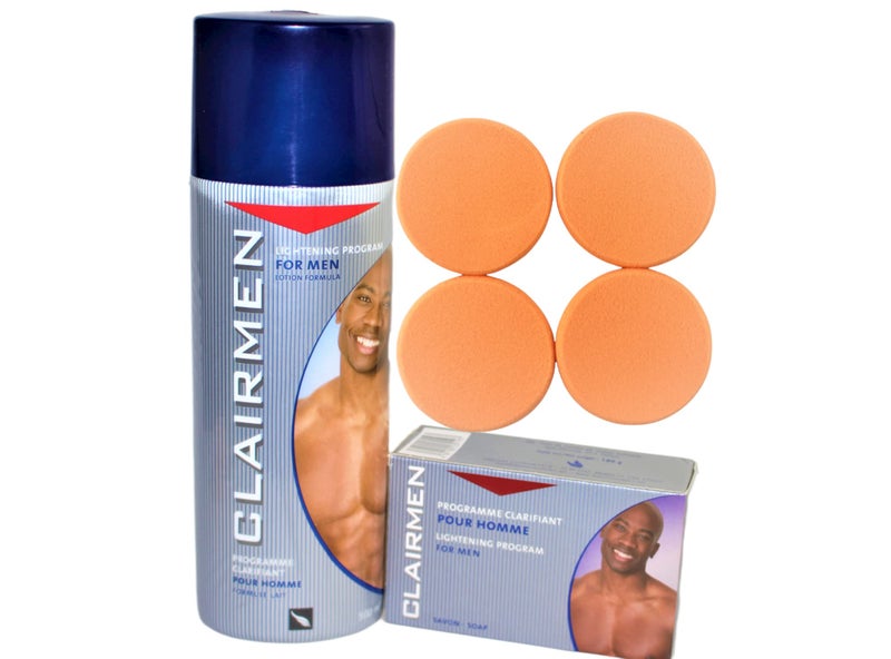 CLAIRMEN lightening Lotion 500ml and Soap 180g with 4 Exfoliating, cleansing Pads - Image 3